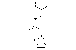 Image of 4-(2-pyrazol-1-ylacetyl)piperazin-2-one