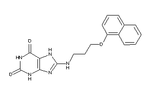 8-[3-(1-naphthoxy)propylamino]-7H-xanthine