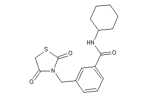 N-cyclohexyl-3-[(2,4-diketothiazolidin-3-yl)methyl]benzamide