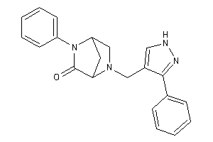 5-phenyl-2-[(3-phenyl-1H-pyrazol-4-yl)methyl]-2,5-diazabicyclo[2.2.1]heptan-6-one