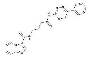 Image of N-[4-keto-4-[(5-phenyl-6H-1,3,4-thiadiazin-2-yl)amino]butyl]imidazo[1,2-a]pyridine-3-carboxamide