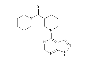 Piperidino-[1-(1H-pyrazolo[3,4-d]pyrimidin-4-yl)-3-piperidyl]methanone