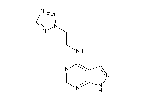Image of 1H-pyrazolo[3,4-d]pyrimidin-4-yl-[2-(1,2,4-triazol-1-yl)ethyl]amine