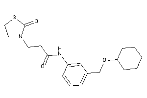 N-[3-(cyclohexoxymethyl)phenyl]-3-(2-ketothiazolidin-3-yl)propionamide