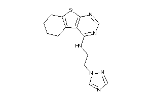 5,6,7,8-tetrahydrobenzothiopheno[2,3-d]pyrimidin-4-yl-[2-(1,2,4-triazol-1-yl)ethyl]amine