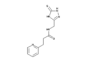 3-(2-pyridyl)-N-[(5-thioxo-1,4-dihydro-1,2,4-triazol-3-yl)methyl]propionamide