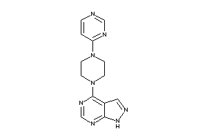 4-[4-(4-pyrimidyl)piperazino]-1H-pyrazolo[3,4-d]pyrimidine