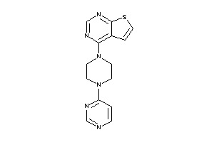 4-[4-(4-pyrimidyl)piperazino]thieno[2,3-d]pyrimidine