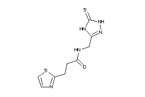 3-thiazol-2-yl-N-[(5-thioxo-1,4-dihydro-1,2,4-triazol-3-yl)methyl]propionamide