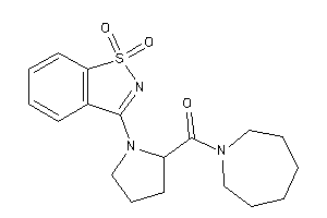 Azepan-1-yl-[1-(1,1-diketo-1,2-benzothiazol-3-yl)pyrrolidin-2-yl]methanone