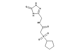 2-cyclopentylsulfonyl-N-[(5-thioxo-1,4-dihydro-1,2,4-triazol-3-yl)methyl]acetamide