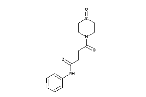 Image of 4-keto-4-(1-keto-1,4-thiazinan-4-yl)-N-phenyl-butyramide