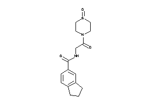 Image of N-[2-keto-2-(1-keto-1,4-thiazinan-4-yl)ethyl]indane-5-carboxamide