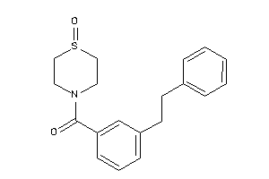 (1-keto-1,4-thiazinan-4-yl)-(3-phenethylphenyl)methanone
