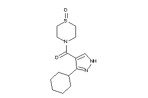 Image of (3-cyclohexyl-1H-pyrazol-4-yl)-(1-keto-1,4-thiazinan-4-yl)methanone