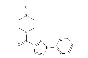 Image of (1-keto-1,4-thiazinan-4-yl)-(1-phenylpyrazol-3-yl)methanone