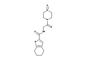 N-[2-keto-2-(1-keto-1,4-thiazinan-4-yl)ethyl]-4,5,6,7-tetrahydrobenzothiophene-2-carboxamide