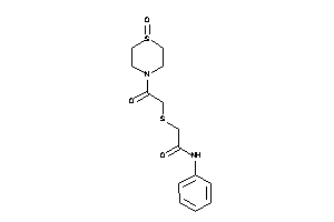 2-[[2-keto-2-(1-keto-1,4-thiazinan-4-yl)ethyl]thio]-N-phenyl-acetamide