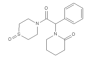 1-[2-keto-2-(1-keto-1,4-thiazinan-4-yl)-1-phenyl-ethyl]-2-piperidone
