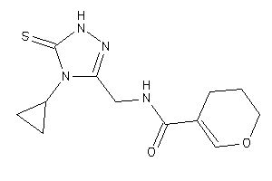 N-[(4-cyclopropyl-5-thioxo-1H-1,2,4-triazol-3-yl)methyl]-3,4-dihydro-2H-pyran-5-carboxamide