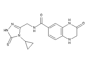 N-[(4-cyclopropyl-5-thioxo-1H-1,2,4-triazol-3-yl)methyl]-3-keto-2,4-dihydro-1H-quinoxaline-6-carboxamide