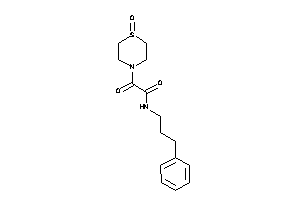 2-keto-2-(1-keto-1,4-thiazinan-4-yl)-N-(3-phenylpropyl)acetamide