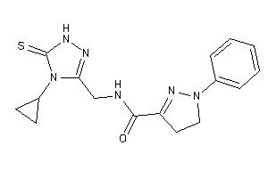 N-[(4-cyclopropyl-5-thioxo-1H-1,2,4-triazol-3-yl)methyl]-1-phenyl-2-pyrazoline-3-carboxamide