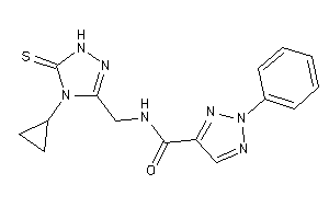 N-[(4-cyclopropyl-5-thioxo-1H-1,2,4-triazol-3-yl)methyl]-2-phenyl-triazole-4-carboxamide