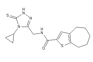 N-[(4-cyclopropyl-5-thioxo-1H-1,2,4-triazol-3-yl)methyl]-5,6,7,8-tetrahydro-4H-cyclohepta[b]thiophene-2-carboxamide