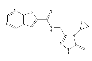 N-[(4-cyclopropyl-5-thioxo-1H-1,2,4-triazol-3-yl)methyl]thieno[2,3-d]pyrimidine-6-carboxamide