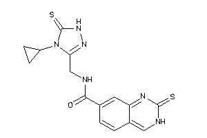 N-[(4-cyclopropyl-5-thioxo-1H-1,2,4-triazol-3-yl)methyl]-2-thioxo-3H-quinazoline-7-carboxamide