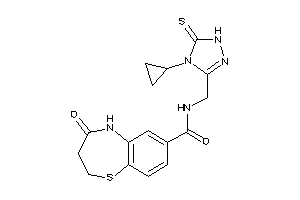 N-[(4-cyclopropyl-5-thioxo-1H-1,2,4-triazol-3-yl)methyl]-4-keto-3,5-dihydro-2H-1,5-benzothiazepine-7-carboxamide