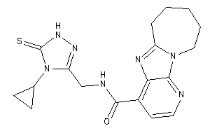 N-[(4-cyclopropyl-5-thioxo-1H-1,2,4-triazol-3-yl)methyl]BLAHcarboxamide