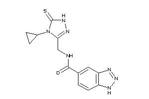 N-[(4-cyclopropyl-5-thioxo-1H-1,2,4-triazol-3-yl)methyl]-1H-benzotriazole-5-carboxamide