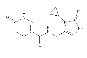 N-[(4-cyclopropyl-5-thioxo-1H-1,2,4-triazol-3-yl)methyl]-6-keto-4,5-dihydro-1H-pyridazine-3-carboxamide