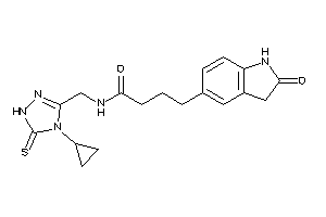 N-[(4-cyclopropyl-5-thioxo-1H-1,2,4-triazol-3-yl)methyl]-4-(2-ketoindolin-5-yl)butyramide