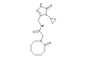 N-[(4-cyclopropyl-5-thioxo-1H-1,2,4-triazol-3-yl)methyl]-2-(2-ketoazocan-1-yl)acetamide