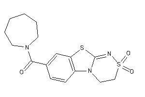 Image of Azepan-1-yl-(2,2-diketo-3,4-dihydro-[1,2,4]thiadiazino[3,4-b][1,3]benzothiazol-8-yl)methanone