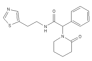 2-(2-ketopiperidino)-2-phenyl-N-(2-thiazol-5-ylethyl)acetamide