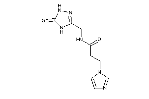 3-imidazol-1-yl-N-[(5-thioxo-1,4-dihydro-1,2,4-triazol-3-yl)methyl]propionamide