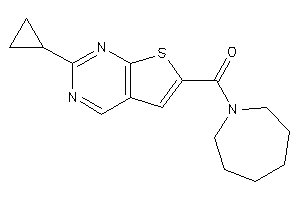 Azepan-1-yl-(2-cyclopropylthieno[2,3-d]pyrimidin-6-yl)methanone