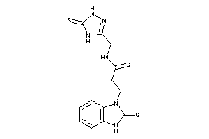 3-(2-keto-3H-benzimidazol-1-yl)-N-[(5-thioxo-1,4-dihydro-1,2,4-triazol-3-yl)methyl]propionamide