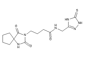 4-(2,4-diketo-1,3-diazaspiro[4.4]nonan-3-yl)-N-[(5-thioxo-1,4-dihydro-1,2,4-triazol-3-yl)methyl]butyramide