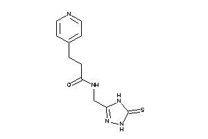 3-(4-pyridyl)-N-[(5-thioxo-1,4-dihydro-1,2,4-triazol-3-yl)methyl]propionamide