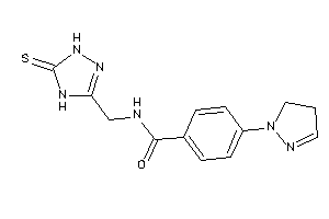 4-(2-pyrazolin-1-yl)-N-[(5-thioxo-1,4-dihydro-1,2,4-triazol-3-yl)methyl]benzamide