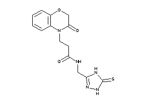 3-(3-keto-1,4-benzoxazin-4-yl)-N-[(5-thioxo-1,4-dihydro-1,2,4-triazol-3-yl)methyl]propionamide