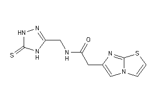 2-imidazo[2,1-b]thiazol-6-yl-N-[(5-thioxo-1,4-dihydro-1,2,4-triazol-3-yl)methyl]acetamide