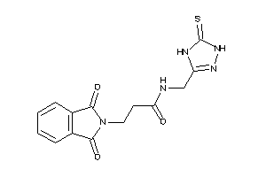 3-phthalimido-N-[(5-thioxo-1,4-dihydro-1,2,4-triazol-3-yl)methyl]propionamide