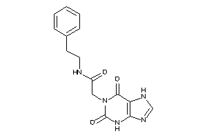 2-(2,6-diketo-3,7-dihydropurin-1-yl)-N-phenethyl-acetamide