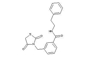 3-[(2,4-diketothiazolidin-3-yl)methyl]-N-phenethyl-benzamide